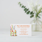 Cake Business Cards Visitenkarte (Stehend Vorderseite)