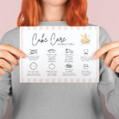 Cake Care Bäckerei Danke Karte