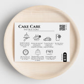 Cake Care Instructions Qr Code Hinzufügen Ihres Lo Mitteilungskarte