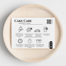 Cake Care Instructions Qr Code Hinzufügen Ihres Lo