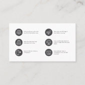 Cake Care Minimalist Flat Thank You Card Visitenkarte (Vorderseite)