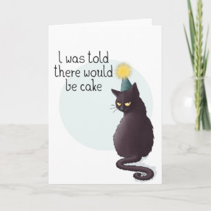 Cake Cat Geburtstagskarte Karte