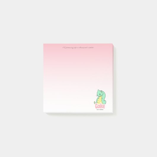 Cake (Cat + Snake) Post-it Notes Post-it Klebezettel (Vorderseite)