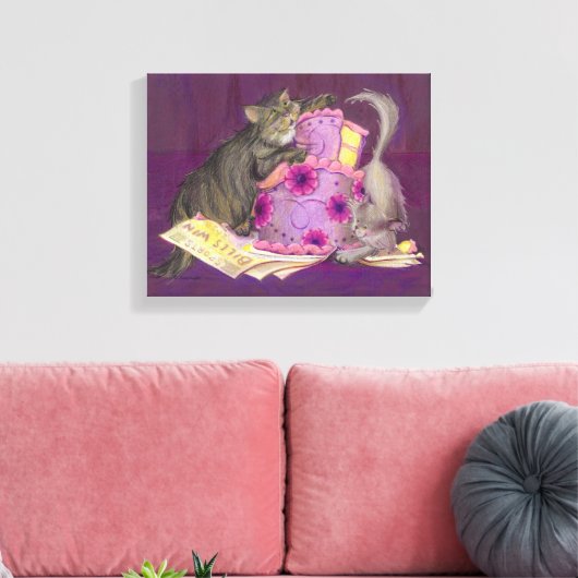 Cake Cats Collection Leinwanddruck (Insitu (Wohnzimmer))