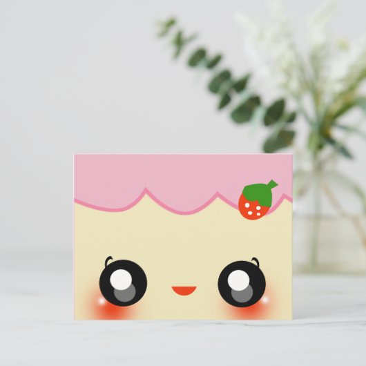 Cake Chan Postkarte (Stehend Vorderseite)