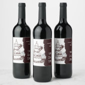 Cake Climbers Wedding Weinetikett (Flaschen)