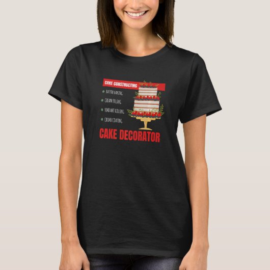 Cake Constructing I Confectioner Cake Confectioner T-Shirt (Vorderseite)