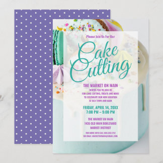 Cake Cutting Celebration | Firmenevent Einladung