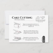 Cake Cutting Guide 2x2 Portionen Rund Servieren Dankeskarte (Vorderseite)
