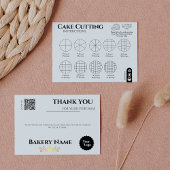 Cake Cutting Guide 2x2 Portionen Rund Servieren Mitteilungskarte