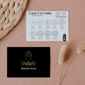 Cake Cutting Guide Runde Hochzeit einfach Mitteilungskarte