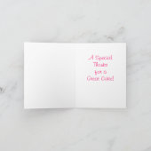 Cake Dankeschön Karte (Innenseite)