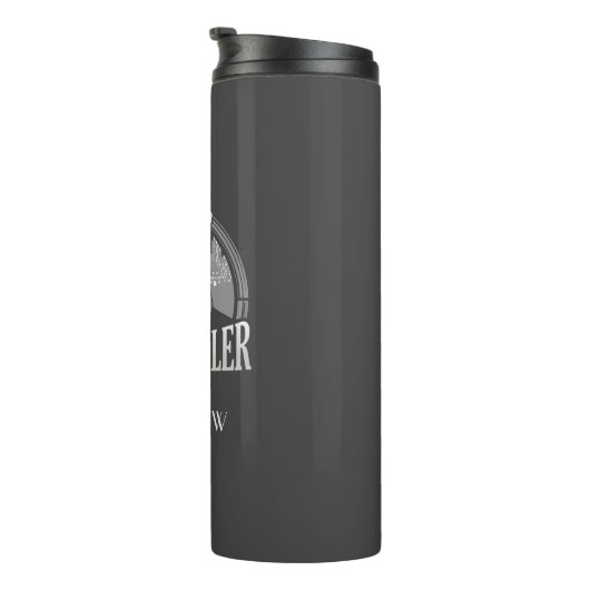 Cake Dealer Funny Bakery Eigentümer Personalisiert Thermosbecher (Nach rechts gedreht)