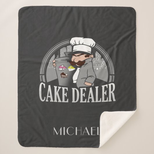 Cake Dealer Funny Bakery Owner Gag Sherpadecke (Vorderseite)