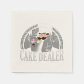 Cake Dealer Funny Bakery Owner Paper Serviette (Vorderseite)
