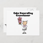 Cake Decorating Connoisseur Postkarte (Vorne/Hinten)