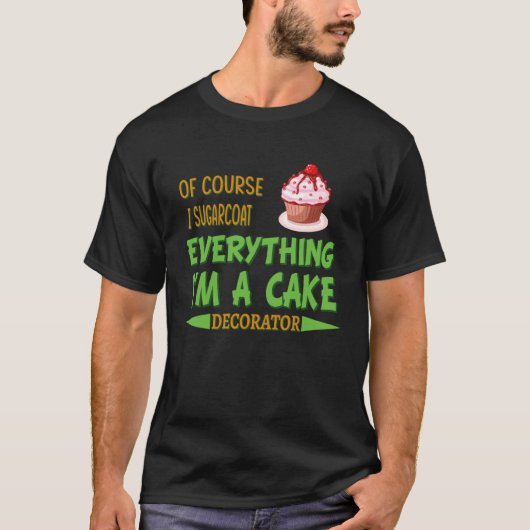 Cake Decorating Passion Baking Humor Graphic T-Shirt (Vorderseite)