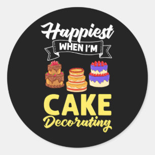Cake Decoration Ideen Anfänger Dekorator Rezept Runder Aufkleber