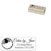 Cake Decorator Bäckerei Konditor Koch Floral Fonda Gummistempel (Stempel)