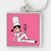 Cake Decorator Baker Custom Keychain Schlüsselanhänger (Vorne)
