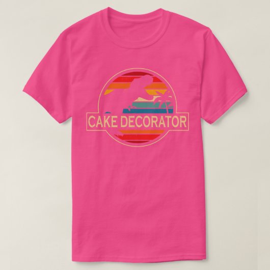 Cake Decorator Dinosaur T-Shirt (Design vorne)