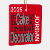 Cake Decorator Extraordinaire CUSTOM Keramikornament (Rechts)