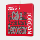 Cake Decorator Extraordinaire CUSTOM Keramikornament (Links)