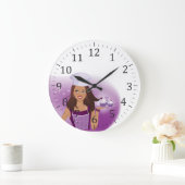 Cake Decorator Party Planer Wall Clock Große Wanduhr (Zuhause)