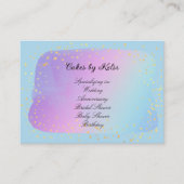 Cake Designer Business Card Visitenkarte (Vorderseite)