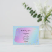 Cake Designer Business Card Visitenkarte (Stehend Vorderseite)