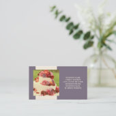 Cake Designer oder Hochzeitskarten Visitenkarte (Stehend Vorderseite)