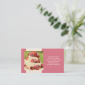 Cake Designer oder Hochzeitskarten Visitenkarte (Stehend Vorderseite)