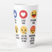 Cake Emojis Milchtasse (Vorderseite)