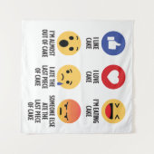 Cake Emojis Wandteppich (Vorderseite (Horizontal))