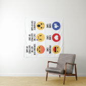 Cake Emojis Wandteppich (Beispiel (Horizontal))