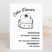 Cake Flavors Modernes Minimalistisches Hochzeitsze