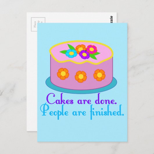 Cake Grammar Postkarte (Vorne/Hinten)