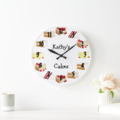 Cake Große Wanduhr (Zuhause)