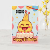 Cake Happy Birthday Karte (Gelbe Blume)