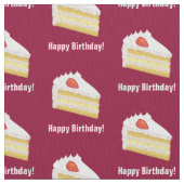 Cake & Happy Geburtstag oder Text / Name Stoff (Nahaufnahme)