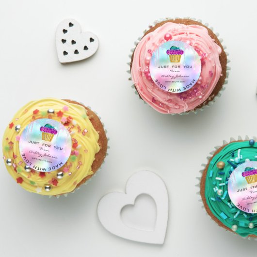 Cake hausgemachte Bäckerei Süßigkeiten Muffins Log Runder Aufkleber