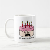 Cake Head on Funny Mug Kaffeetasse (Links)