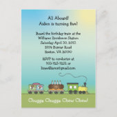 Cake & Ice Cream Zug - Postkarte Einladung (Vorderseite)