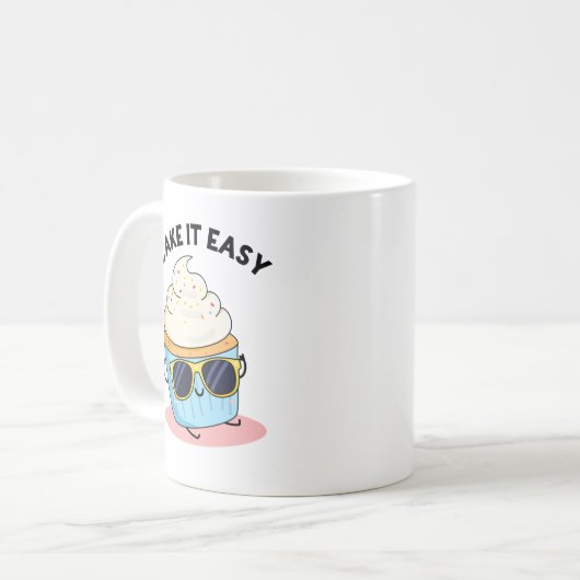 Cake It Easy Funny Cupcake Puff Kaffeetasse (Vorderseite Links)