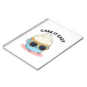 Cake It Easy Funny Cupcake Puff Notizblock (Linke Seite)