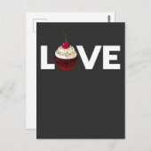 Cake Liebe Baker Konditorei Koch Cupcake Zitat Postkarte (Vorne/Hinten)
