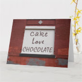 Cake Liebe Schokolade Graffiti BIG Karte (Gelbe Blume)