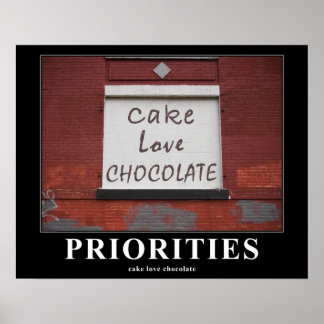 Cake Liebe Schokolade Graffiti Motivierend 16x20 Poster