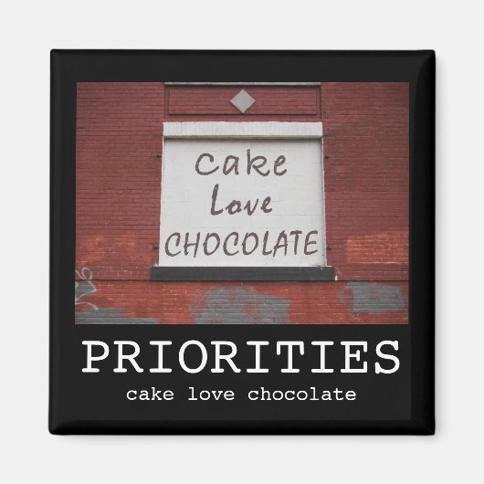 Cake Liebe Schokolade Graffiti Motivierend Magnet (Vorne)