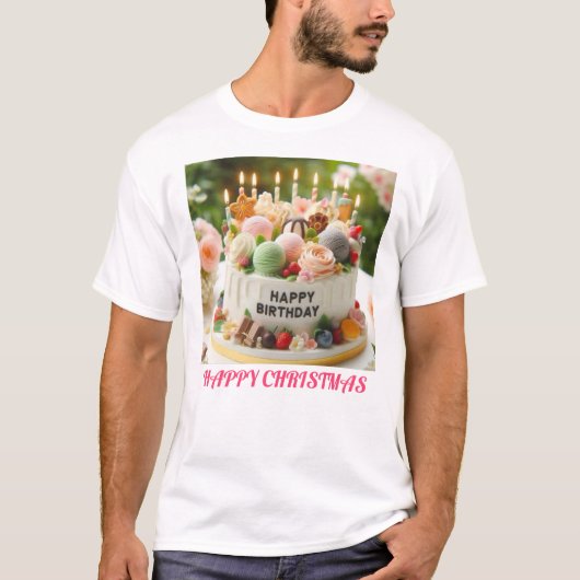 Cake Logo Design für besondere Feierlichkeiten T-Shirt (Vorderseite)